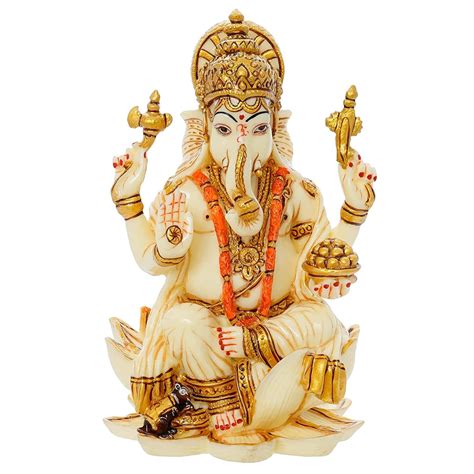 Buy Avenew Lord Ganesha Idol Statue Mushak Raj Idol Antique Finish ...