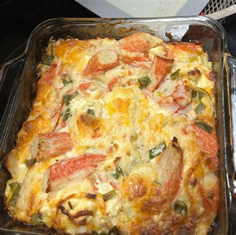 The perfect Chinese buffet style crab casserole! Just a handful of ...