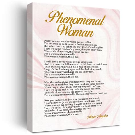 Maya Angelou Poems About Women Phenomenal Woman Framed Art Prints For