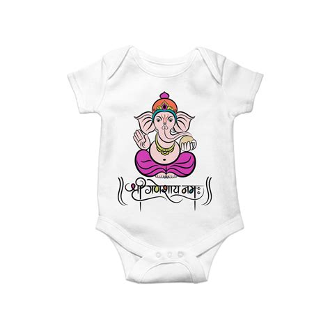 Shri Ganeshay Namah, Diwali Baby One Piece Funny Baby Romper, Baby Rom ...