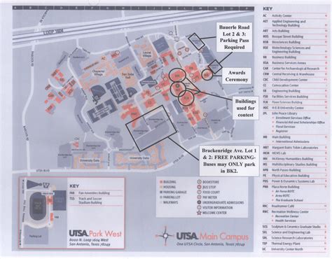 Utsa Parking Map at Luke Earsman blog