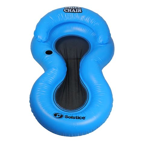 61" Inflatable Blue Chill Swimming Pool Floating Lounge Chair | Michaels