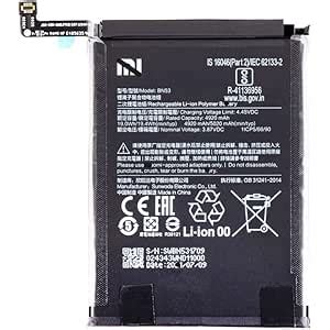 BN53 lithi-ion Batterry Compatible for Xaiomi Redmi Note 10 Pro ...