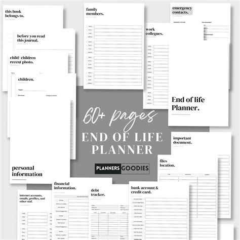 End of Life Planner Printable, Peace of Mind Planner, Death Binder ...