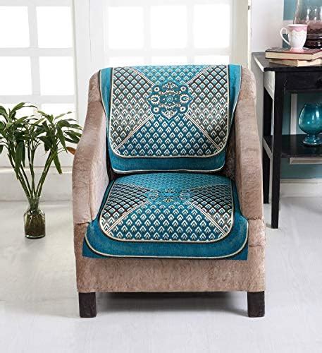 LUXURY CRAFTS 5 Seater Cotton Flowered Sofa and Chair Cover (Coffee ...