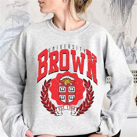 Vintage Brown University Sweatshirt/T-shirt/Hoodie Brown College Shirt ...