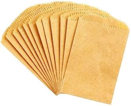 B&B Karft Paper Bags 50 GSM Paper Bag (Brown, 14x18inch) -Pack of 100 ...