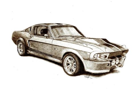 Muscle car sketches & Auto Art - Team-BHP