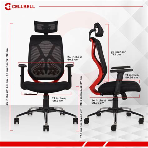 CELLBELL C190 Berlin Ergonomic Mesh Executive Office & Home Chair