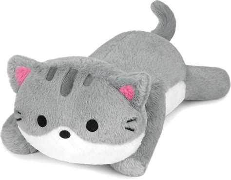 Leokawin Weighted Stuffed Animals - Weighted Cat Plush,Kawaii and Soft ...