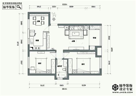 2019三室两厅两卫平面设计图-房天下装修效果图