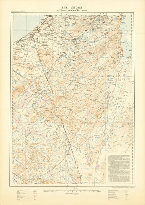 Negev Desert Map Map Of Southern Israel Showing The Negev | Bible