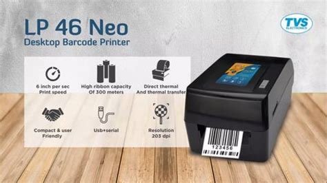 Tvs Electronics LP 46 Neo Label & Barcode Printer Ribbon Capacity of ...