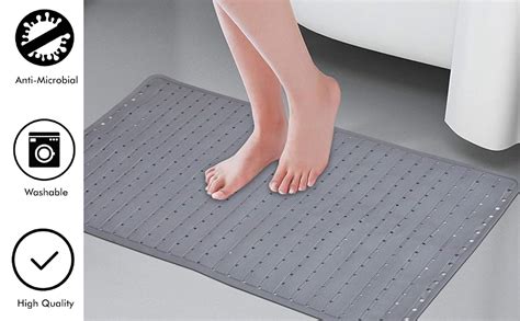 Buy Yellow Weaves Non Slip PVC Bath/Shower mat with Anti Slip Suction ...