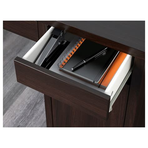 MICKE desk, black-brown, 105x50 cm (413/8x195/8") - IKEA