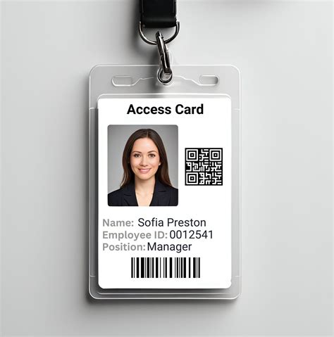 Wholesale Personalised Staff ID Card Employee Photo ID Identification Badge Plastic Cards, Name ...