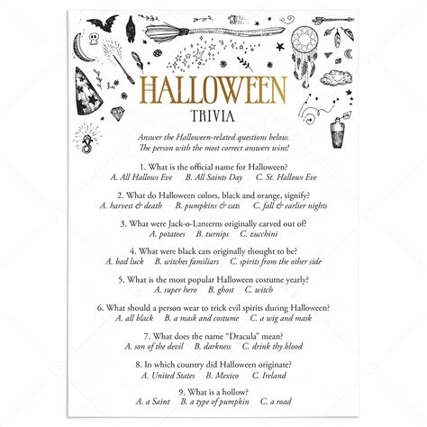 Halloween Trivia Questions