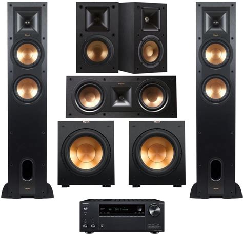 Amazon.com: Klipsch Reference 5.1 Home Theater System, Bundle with 2X R ...