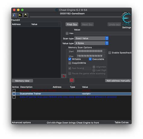 Cheat Engine 6.2 - Download für Mac Kostenlos