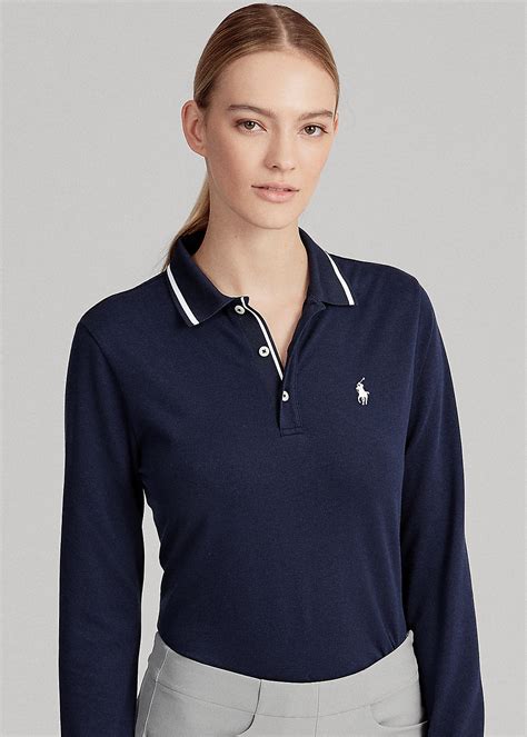 Tailored Fit Golf Polo Shirt for Women | Ralph Lauren® AM