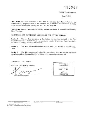 Fillable Online Deed Restriction Template - No Engineering Controls Fax ...