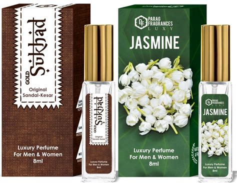 Mysore Sandal, Jasmine & Ruh Gulab Perfume Spray – Parag Fragrances ...