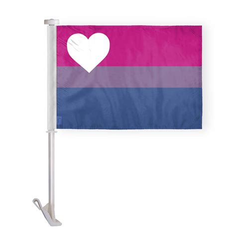 AGAS Biromantic Asexual Bi Romantic Ace Pride Car Window Flag 10.5x15 inch - Double Side Printed ...