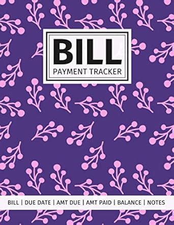 Bill Payment Tracker: 5-Year Paid Bills Organizer: Bill, Due Date ...