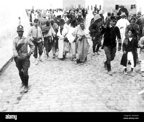 10/31/1911. Italo-Turkish War. Driving Arab Prisoners by Italian ...