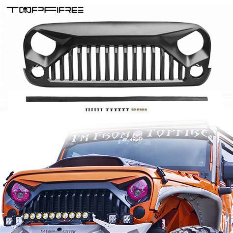Buy Topfire Upgraded Front Grill with Strip, Clips and Rivets ...