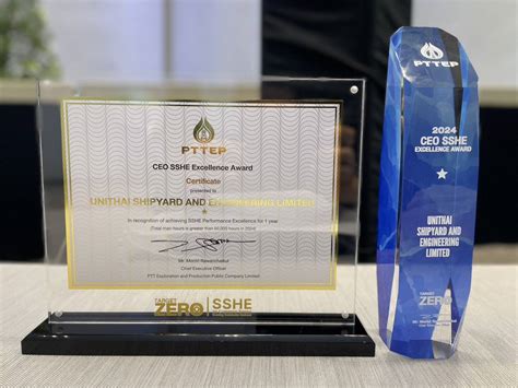 บริษัท ยูนิไทยชิปยาร์ด แอนด์ เอนจิเนียริ่ง จำกัด รับรางวัล CEO SSHE ...