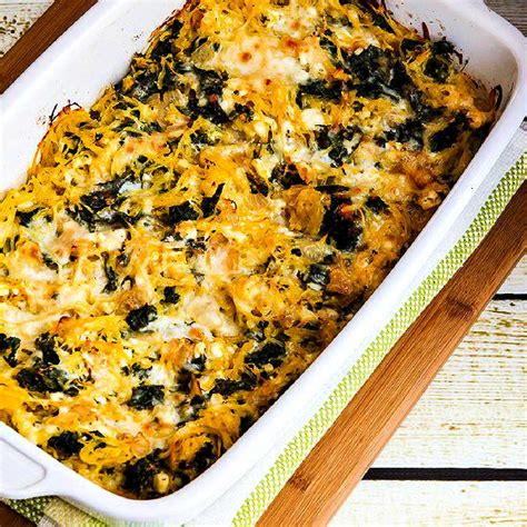 Twice-Baked Spaghetti Squash with Kale – Kalyn's Kitchen