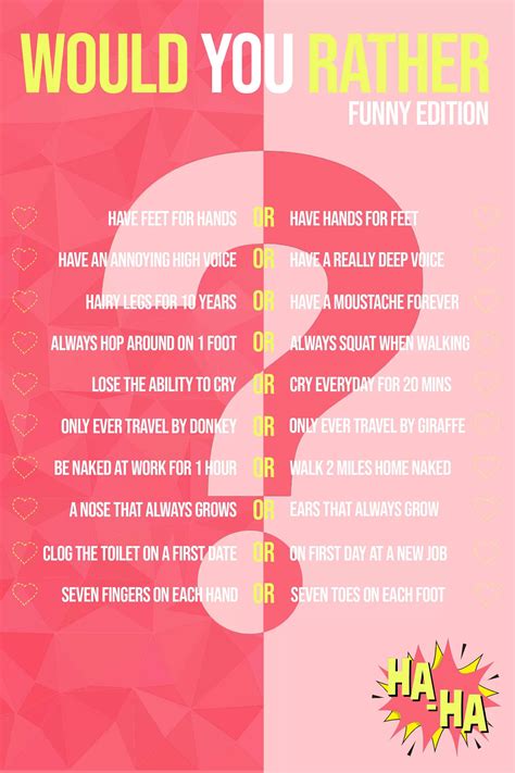 Would You Rather Funny