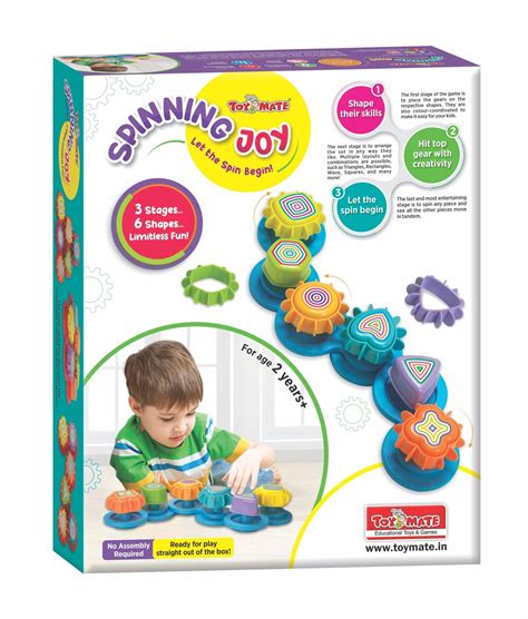 Spinning Joy Gear Toy | 3-Stage Activity Set for Kids (18M+) – TOYMATE
