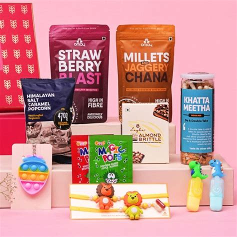 Kids Favorite Rakhi Gift Box - Omay Foods