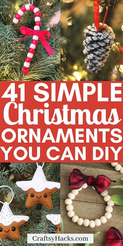 41 diy christmas ornaments – Artofit