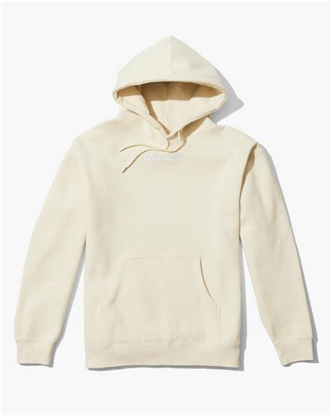 Limited Edition Embroidered Cream Hoodie – Glossier