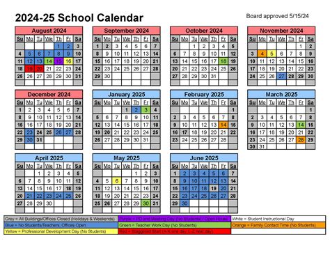 DISTRICT CALENDAR | Washington Local Schools