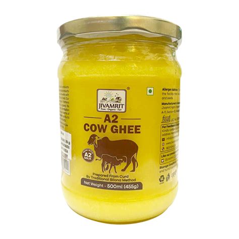 A2 Cow Ghee 500ml - 100% Natural & Healthy – Jivamrit Organic