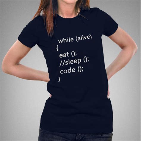While alive Eat, Sleep, Code, Repeat Women's Programming t-shirt online ...
