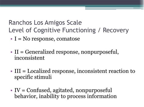 Escala Rancho Los Amigos - RETOEDU