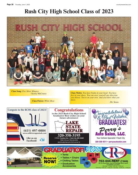 Rush City High School Graduation 2023 | Local News | hometownsource.com