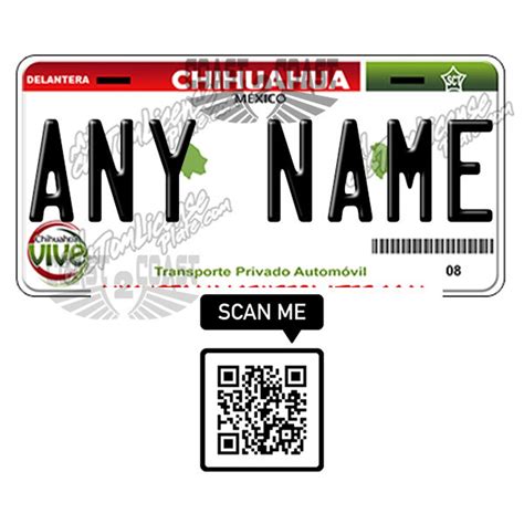 Chihuahua Mexico Placa License Plate Different Styles - Etsy