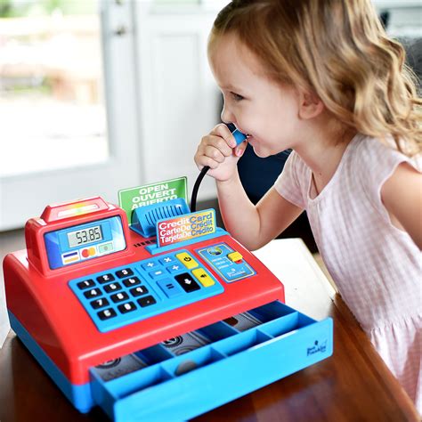 Ben Franklin Toys Talking Toy Cash Register Store Learning Play ...