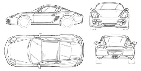 Porsche Line Drawing at PaintingValley.com | Explore collection of Porsche Line Drawing