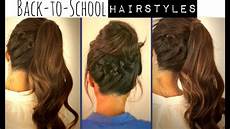Hairstyles For Medium Hair For School by Back To School Hairstyles Braided Ponytail Hairstyles For Medium Hair For School