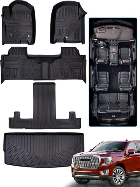 for 2021 2022 2023 2024 GMC Yukon & Chevrolet Chevy Tahoe Floor Mats ...