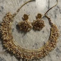 Buy Gold Choker Necklace /indian Gold Necklace/indian Choker/pearl ...