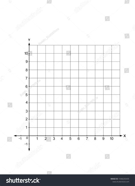 Coordinate Plane Grid Paper 1st Blank Stock Illustration 1938235435