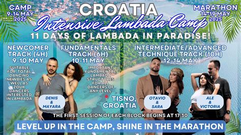 Croatia Intensive Lambada Camp in Paradise | up to 11 Days (Various ...